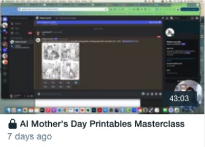 AI Mother's Day Printables Masterclass