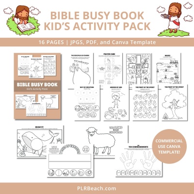 Bible Busy Book Kid's Activity Pack