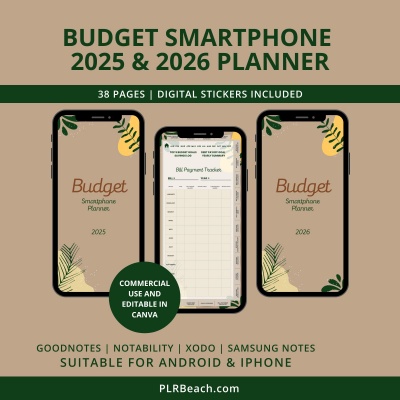 Budget Smartphone 2025 & 2026 Digital Planner Bundle