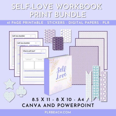 Self-Love Workbook Planner Print Bundle