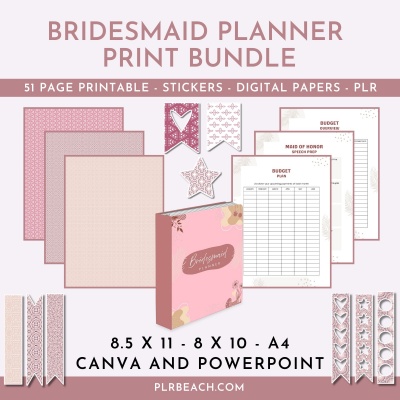 Bridesmaid Planner Print Bundle